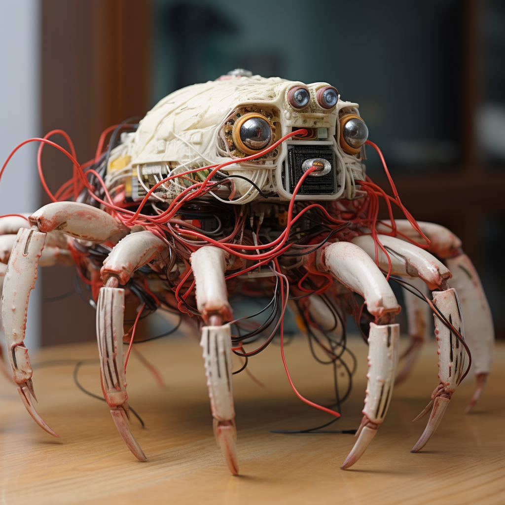 cable crab on table